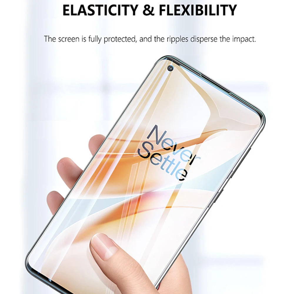 Мягкий чехол с полным покрытием для oneplus 8 7 7t pro Гидрогелевая пленка Z защитная не