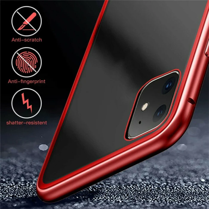 Hot Sale Mobile Phone Case Cover Magnetic Adsorption Tempered Glass for iPhone 11 Pro Max