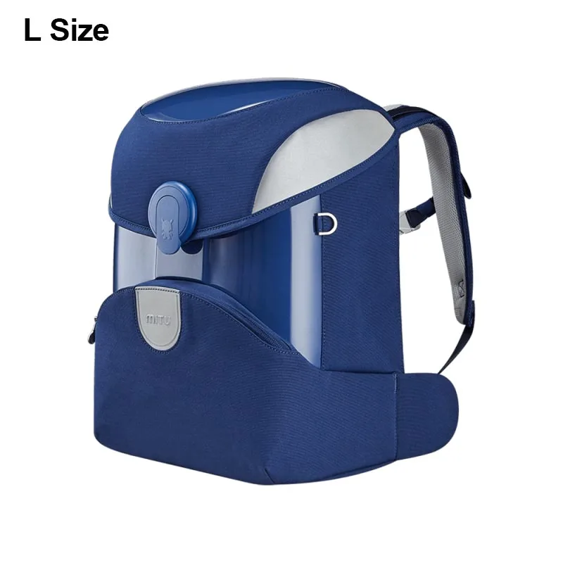 Blue L size Xiaomi Mitu Kids рюкзак 2 Детский Рюкзак Школьная Сумка EVA материал ранец простая сумка на плечо 14L 17L портативная Детская сумка - Цвет: Blue L size