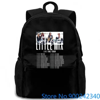 

Little Mix LM5 Tour with Dates Black : women men backpack laptop travel school adult student