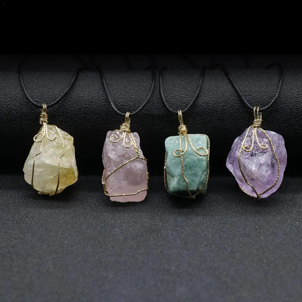 Натуральный кристалл нерегулярные красочные Радуга камень кварц позолоченный чакра рок кулон женский свитер цепь ювелирные изделия подарок