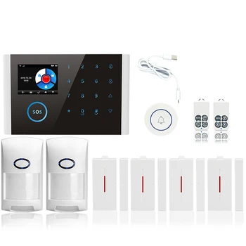 

Wireless Gsm Sms Wifi Smart Home House Office Security Burglar Alarm Systems Kit(Set 2)