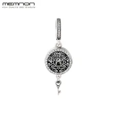 Memnon REGAL LOVE KEY charms Fit 925 sterling silver Bracelets Necklaces DIY heart charms for fine jewelry making accessories