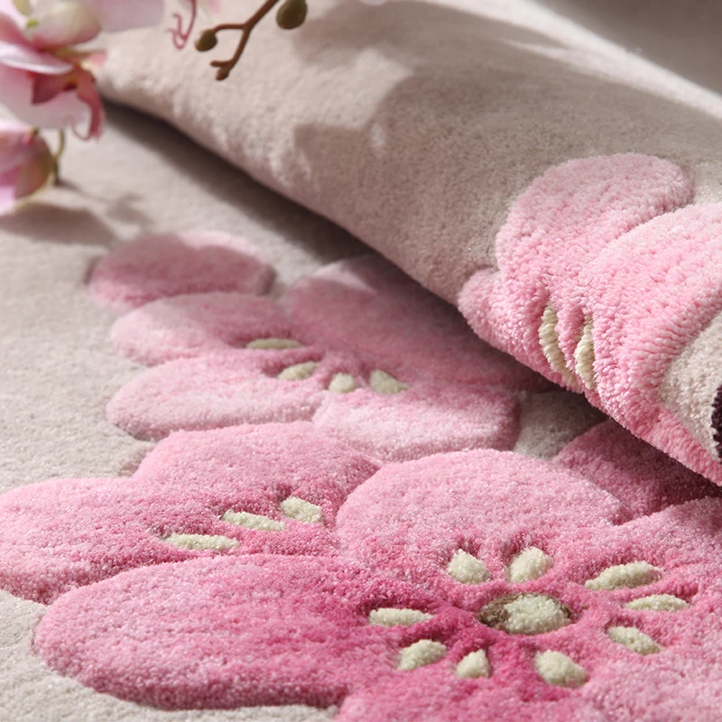 

Living room wool carpet modern minimalist hotel study tea table sofa beautiful new Chinese bedroom full of lovely