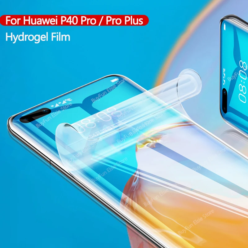 Для huawei P40 Pro Plus Защитная пленка для экрана с полным клеем Гидрогелевая P 40 P40Pro +