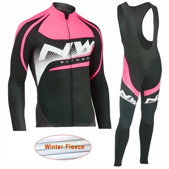 

NW Winter Thermal Fleece Long Sleeve Cycling Jersey Pro Team Outdoor Racing Triathlon cycling clothing Ropa Ciclismo Hombre C28