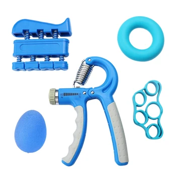 

Hand Gripper Set Therapy Exercise Forearm Multifunction Gym Workout Athletes Adjustable Strength Training Equipment Fitness Home