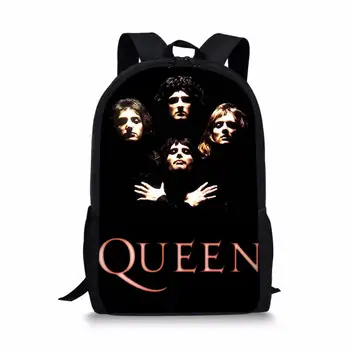 

Fashion Children's School Backpack Queen Band Prints Pattern Toddlers School Bags Cartoon Design Teenagers Travel Bags