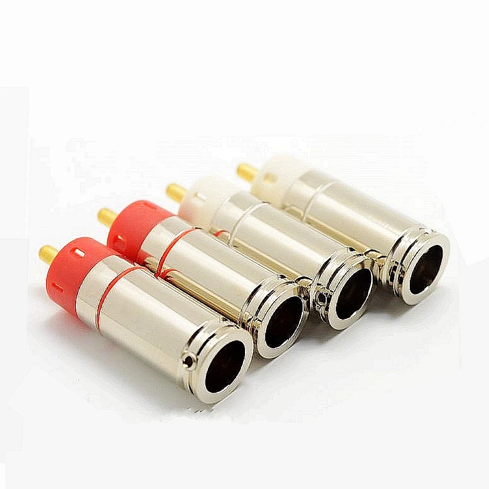 Hifi Faça Você Mesmo Banhado a Ouro Speaker Connector Cobre Prata Rca Plug Star Wire Alta Qualidade mm 20 Pcs - Image 4