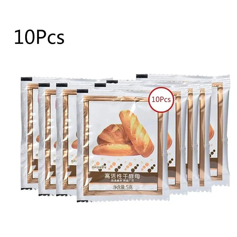 10pcs Highly Active Instant Dry Yeast For Bread High Sugar Resistant Bun Baking Powder Kitchen Supplies | Дом и сад