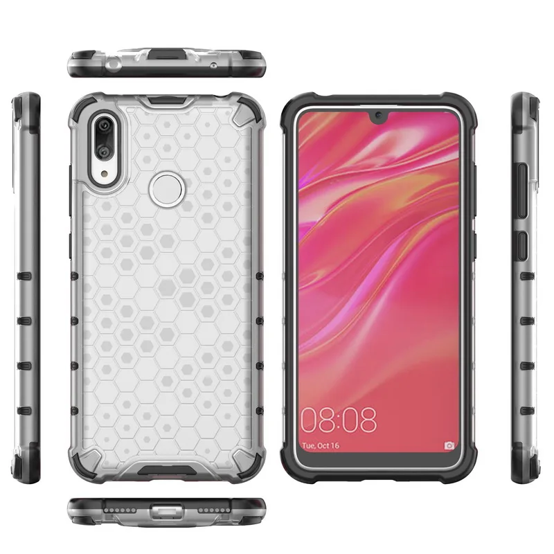 Гибридный чехол из ТПУ+ ПК для huawei Nova 5 Pro P30 Lite mate 20 Honor 20 V20 8X Y7 Prime Y9 Y6 Чехол сотовый прозрачный чехол
