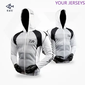 

DAIWA Fishing Clothing Hooded Men Jacket Waterproof Quick-Drying Coat Fishing Shirt For Hiking Cycling Fishing Clothes Pesca
