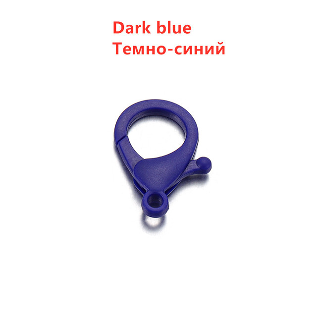 Colorful Plastic Lobster Clasps Clips Hooks Buckle Snap Hook Bag Keychain For DIY Jewelry Making Accessories Wholesale
