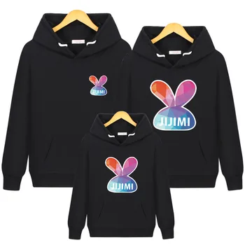 

Rabbit Hoodie Sweatshirt pink ear Fuuny Father Mother Parent-child Clothing Family Matching Outfits Gifts for Kids Dropshipping