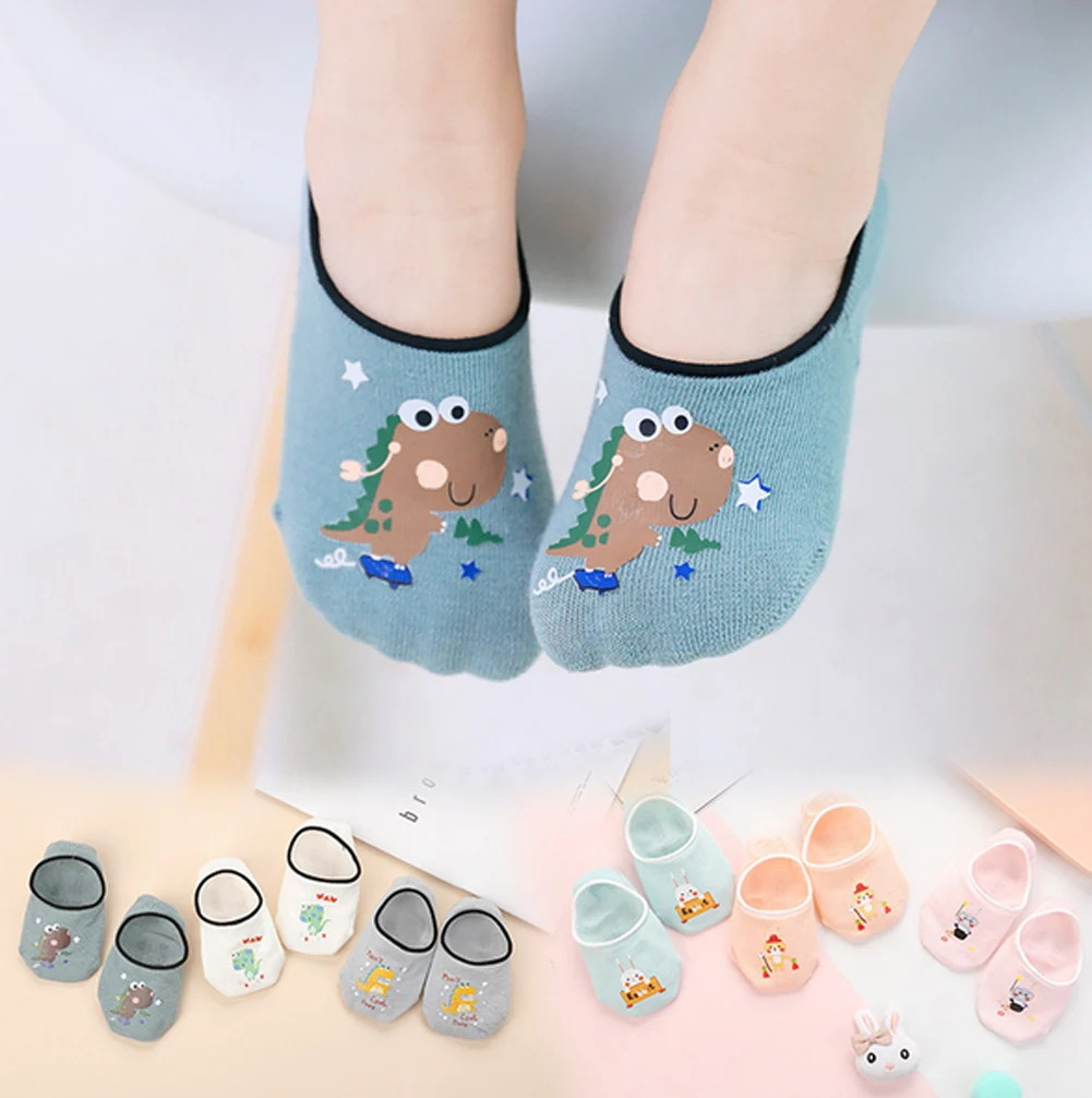 Популярная новинка, 3 пары Хлопковых Носков с героями мультфильмов для маленьких мальчиков и девочек мягкие носки для новорожденных и малышей теплые милые носки на мягкой подошве