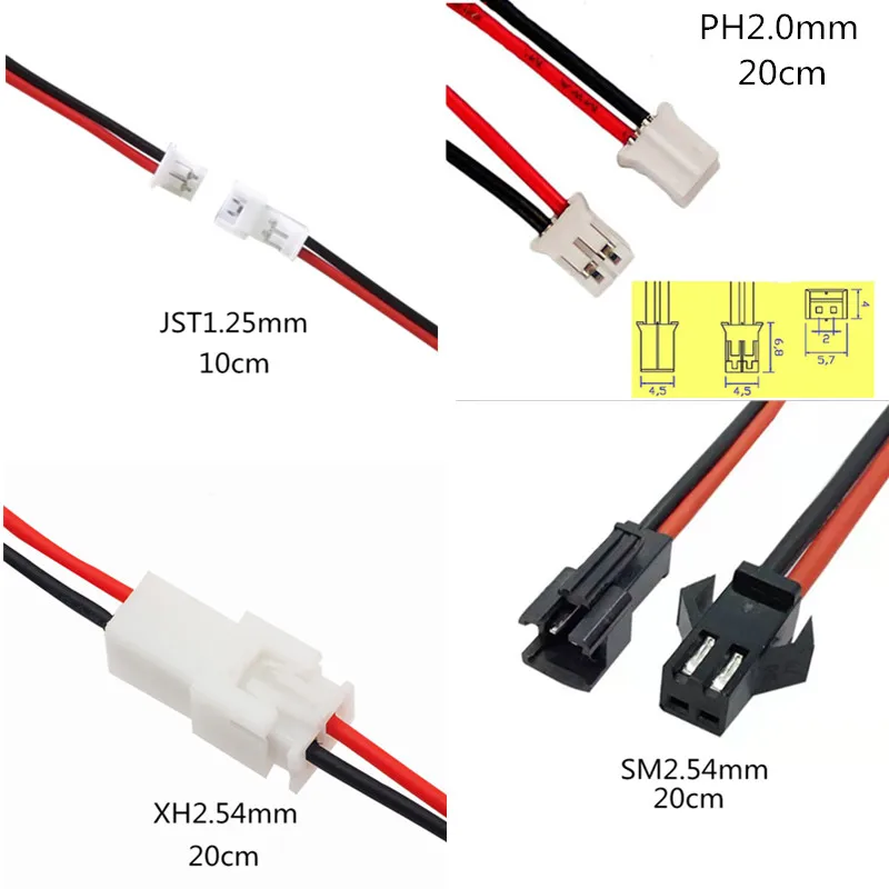 ECSiNG Juego De 50 Pares De Conectores En Miniatura RM 1,27 Mm Con