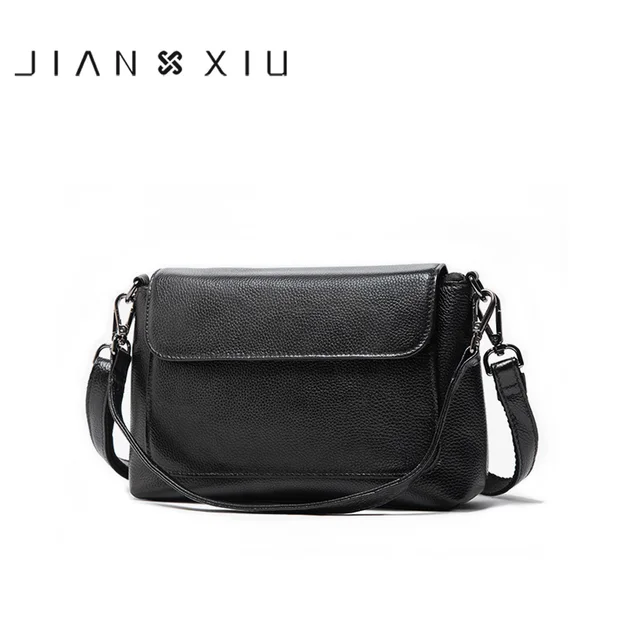 JIANXIU Brand Genuine Leather Bag Fashion Women Messenger Bags Bolsas Feminina Shoulder Crossbody 2020 Newest Small Bag 2 Colors 1