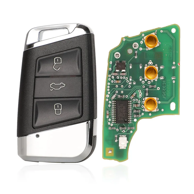 Дистанционный ключ jingyuqin 434 МГц для Volkswagen VW Magotan B8 Superb A7 Passat Variant- 3 кнопки Smart Key control