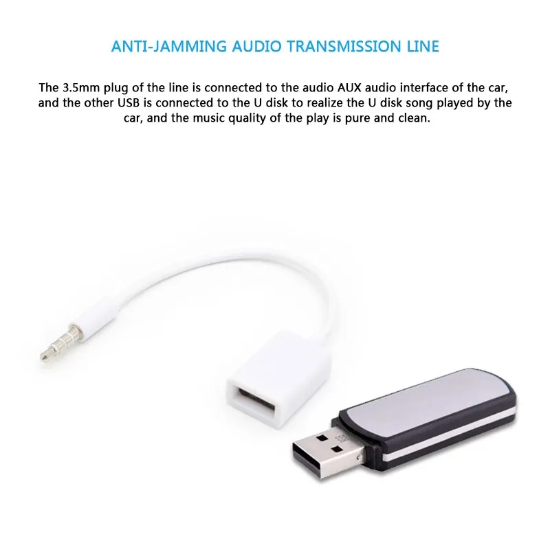 Автомобильный MP3 3 5 мм AUX аудио соединительный кабель разъем для USB 2 0 Женский