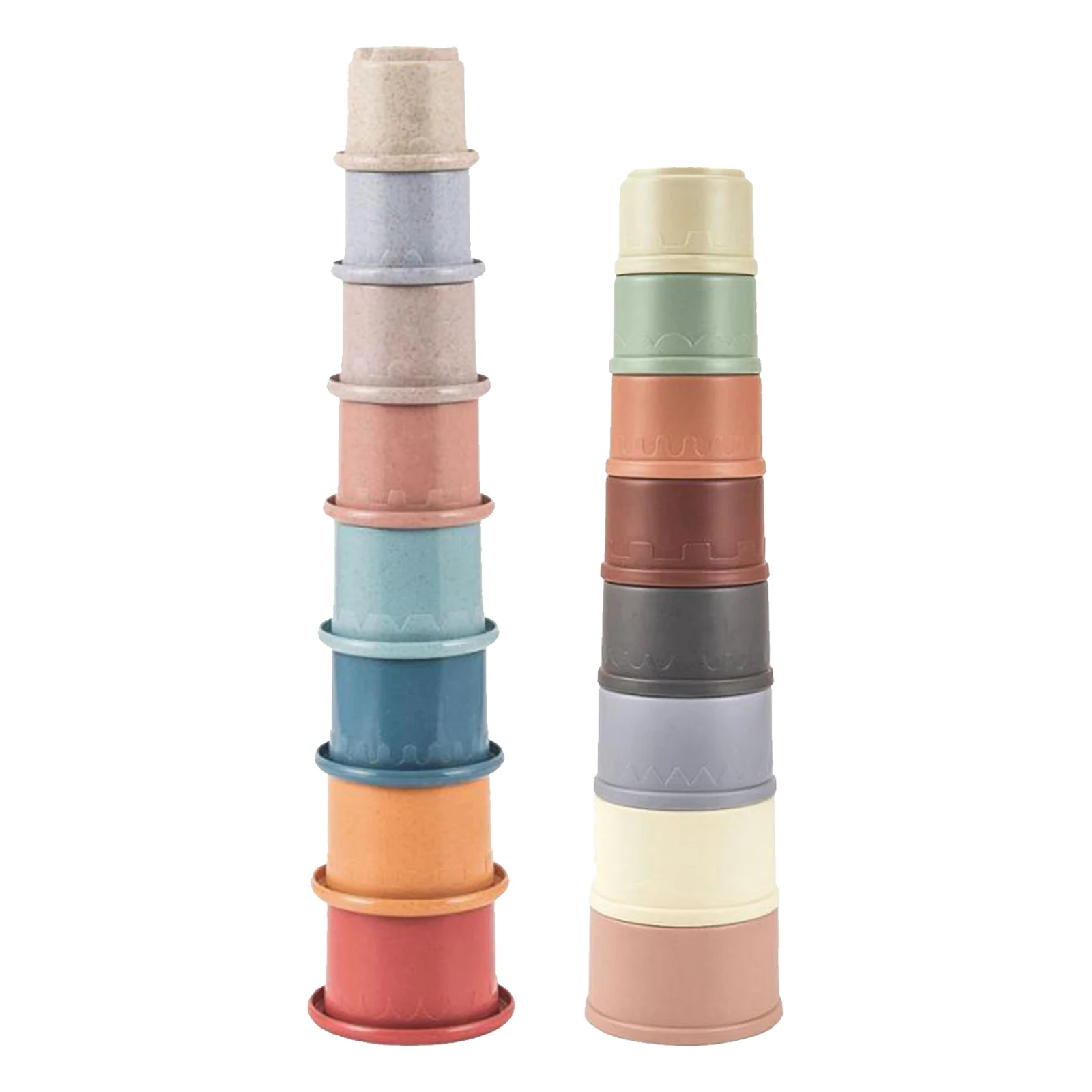 Baby Educational Building Toys Set of 8pcs Stacking Cups fpr Kids Age 6 Months
