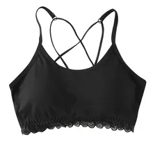 Женский укороченный топ, сексуальное кружевное белье, Женский камзол, лента на груди, без стального обода, бюстгальтеры, нижнее белье, укороченные топы, жилет, Haut Femme, Новинка