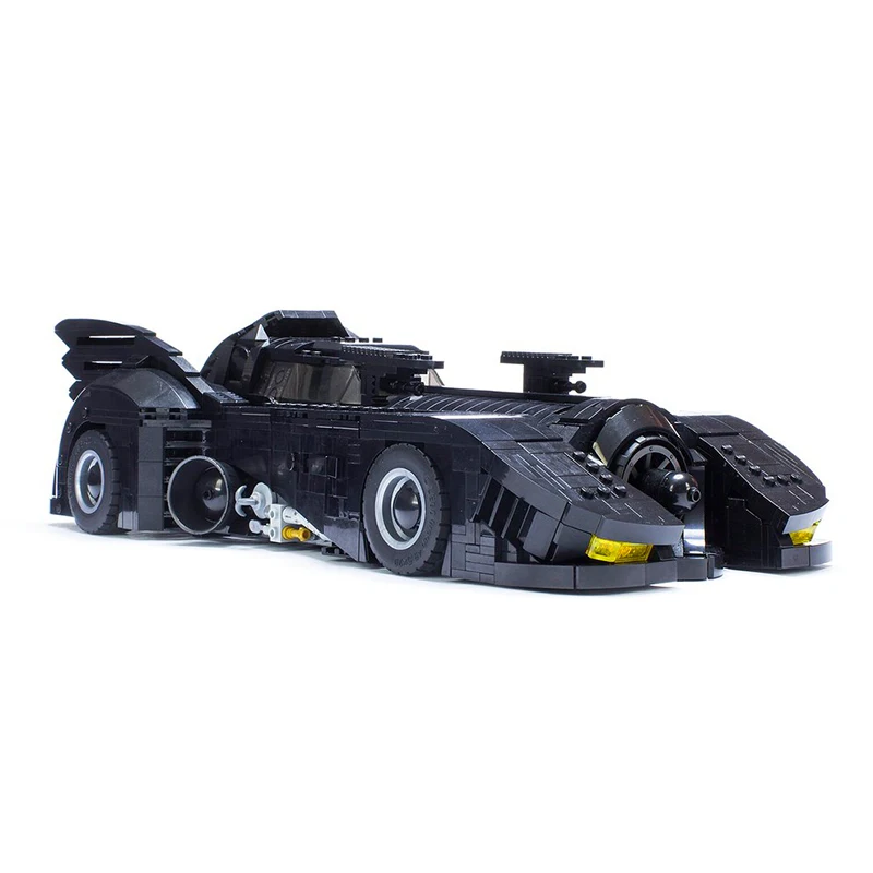 Technic Бэтмен серия MOC светодиодный свет UCS Бэтмобиль 1989 Final 30 1741 шт строительные блоки игрушки для детей Совместимые наборы