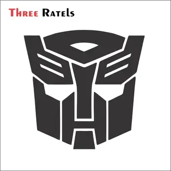 

Three Ratels FD49 cool AUTOBOT funny Reflective sticker decal on car bike motorcycle window bumper