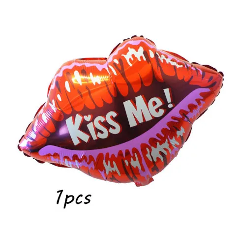1pcs kiss me 1 шт. прекрасный я люблю тебя обезьяна фольгированный шар День Святого Валентина Свадьба декоративный шар надувной Гелиевый шар для дня рождения - Цвет: 1pcs kiss me