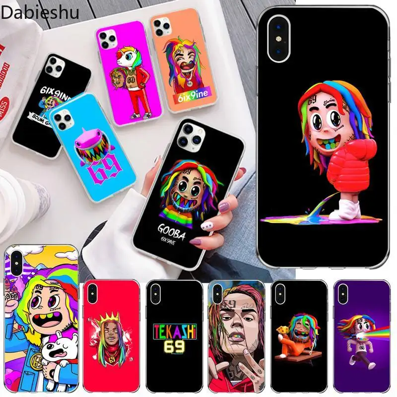 Чехол Rapper 6ix9ine для телефона в стиле муляжа Boy DAY69 iphone 12 pro max 11 XS MAX 8 7 6 6S Plus X 5S SE 2020 XR
