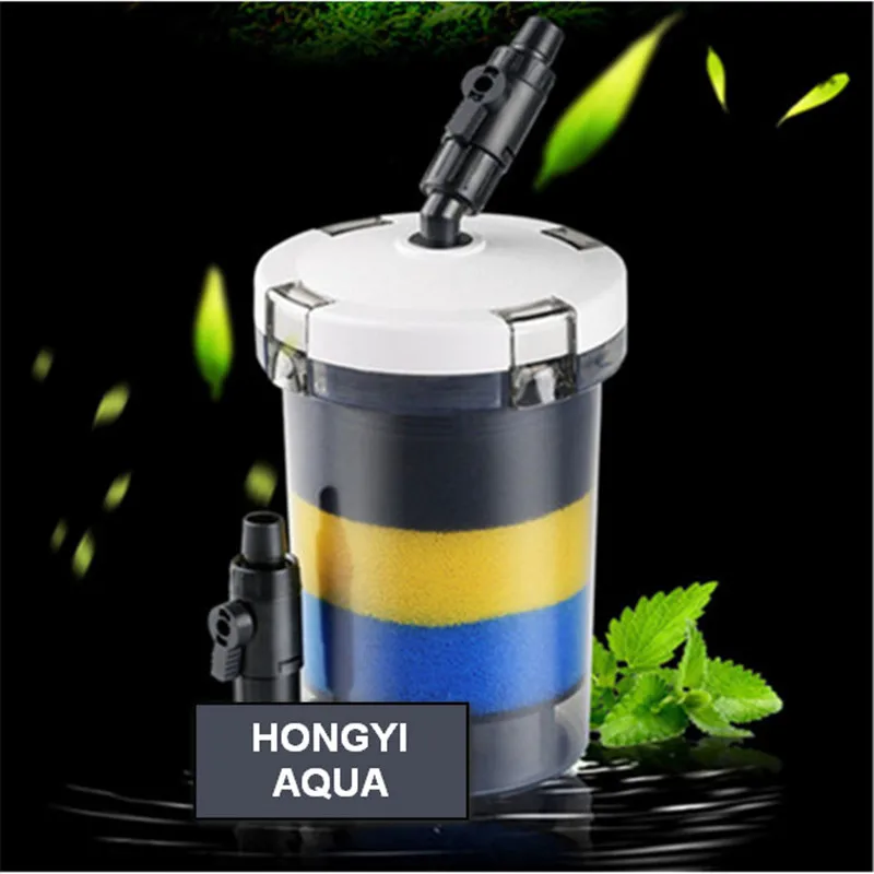 SUNSUN Transparent LW-602/LW-603 Aquarium Pre-filter With Filter Cotton Mini Fish Tank Barrel Without Pump | Дом и сад