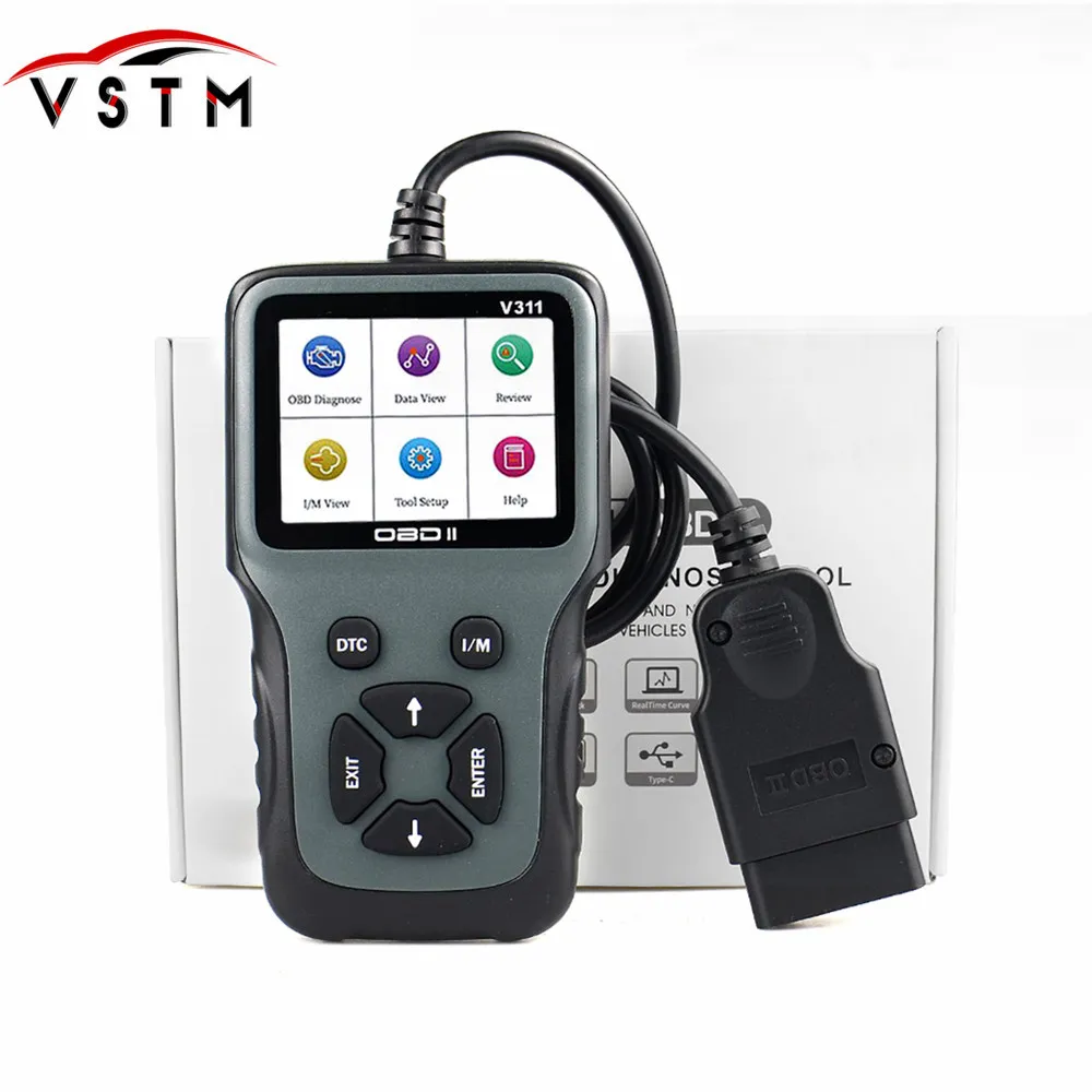 V311 0BD II/EOBD автомобильный сканер Автоматическая коррекция пробега Регулировка пробега Программист OBD автомобильный диагностический инструмент