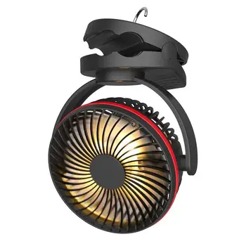 

Camping Fan with Hanging Hook 4 Speeds Quiet Airflow Personal Fan for Tent Baby Stroller