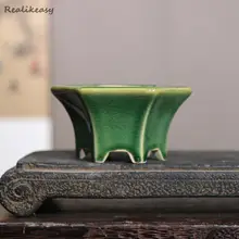 

Purple Clay Flower Pot Ceramic Bonsai Pot Chinese Style Flower Pot For Home Desktop Office Decoration Succulent Plant Pots LC325