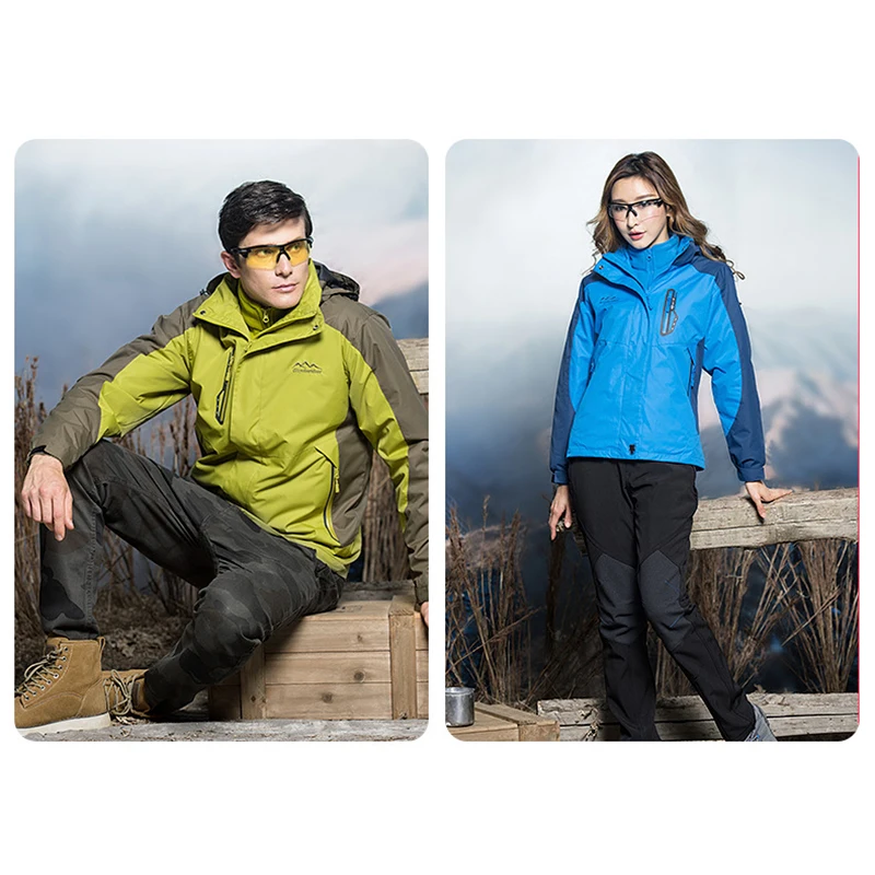Осенне-зимние спортивные куртки для мужчин и женщин, флисовые водонепроницаемые ветрозащитные куртки для кемпинга, альпинизма, походов