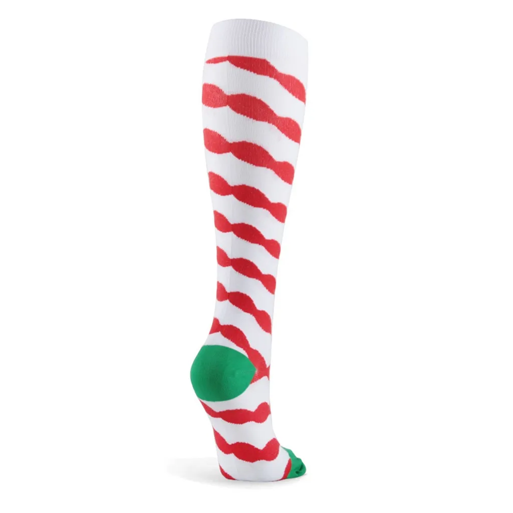 Merry Christmas унисекс Compressio носки с принтом зимние женские мужские ковровые носки подарок для пары вечерние Calcetines de invierno#2
