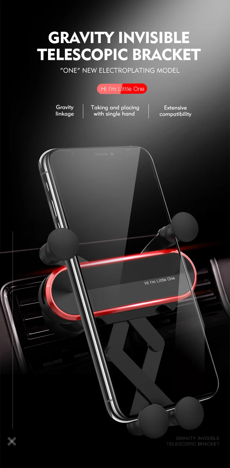 Универсальный автомобильный держатель для телефона держатель для навигатора гравитационная подставка для телефона в машине подставка без магнита для iPhone X 8 для samsung Su