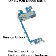 Протестированная Полная работа оригинальная разблокированная материнская плата для LG V20 US996 64 Гб ПЗУ схема электронная панель