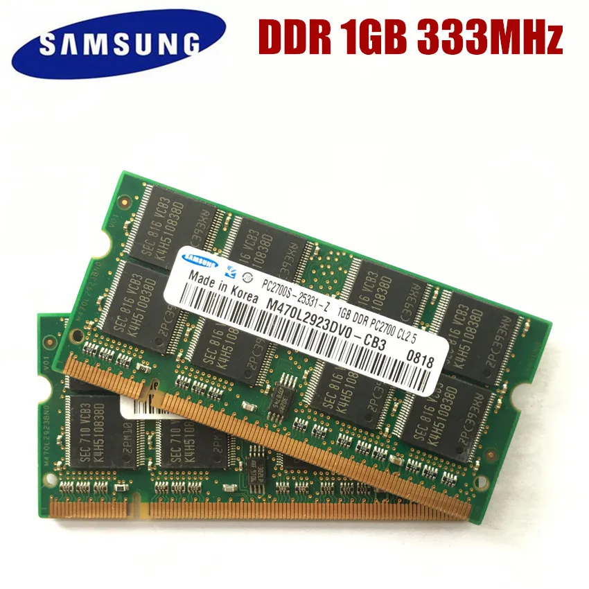 SAMSUNG сек DDR DDR1 1 ГБ 333 МГц PC-2700S г ноутбук памяти оперативная память SODIMM оперативной