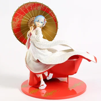 

Re Zero Starting Life in Another World Rem White Kimono Ver. PVC Figure Figurine Collectible Model Toy Brinquedos