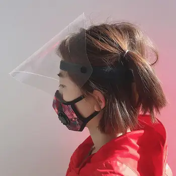 

2/10Pcs Protective Adjustable Splash Anti-Fog Safety Isolation Protective Mask Dust Proof Full Face Cover Visor Shield