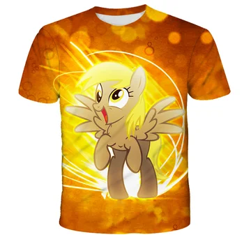 

My Little Pony 3d Baby Girls Summer T Shirt Girl T-Shirt Kids Tee Tops Baby Girls Clothes Girls Cute Cartoon My Little Pony 2020