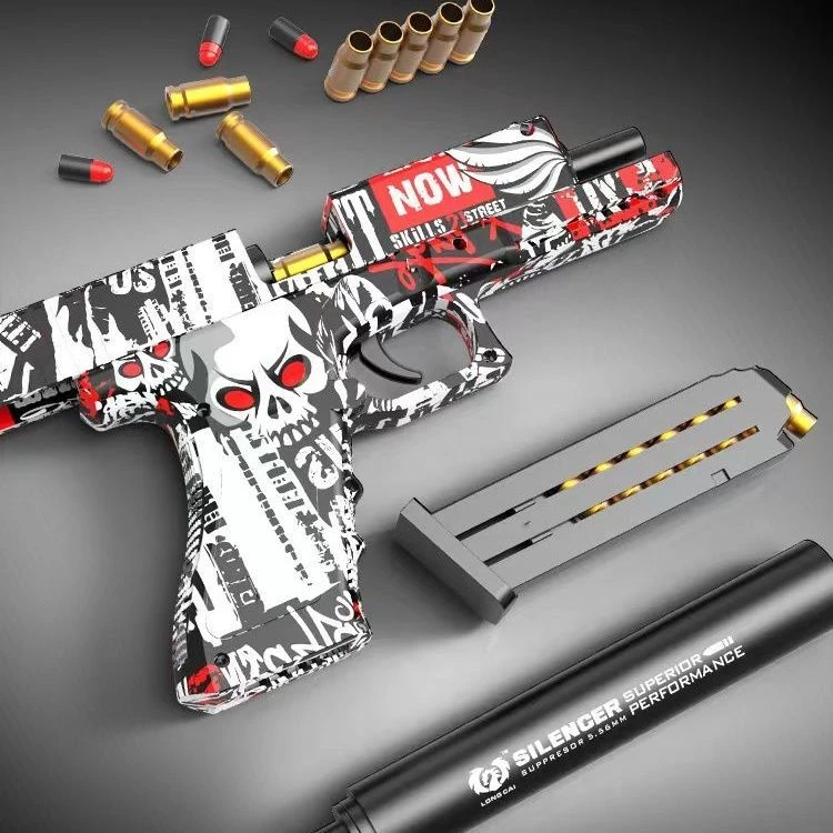 Csnoobs Glock M1911 Graffiti Toys Gun Shell Ejection Airsoft Pistol