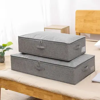 

Under Bed Storage Containers Blankets Cloth Shoes Organizer Box with Lids