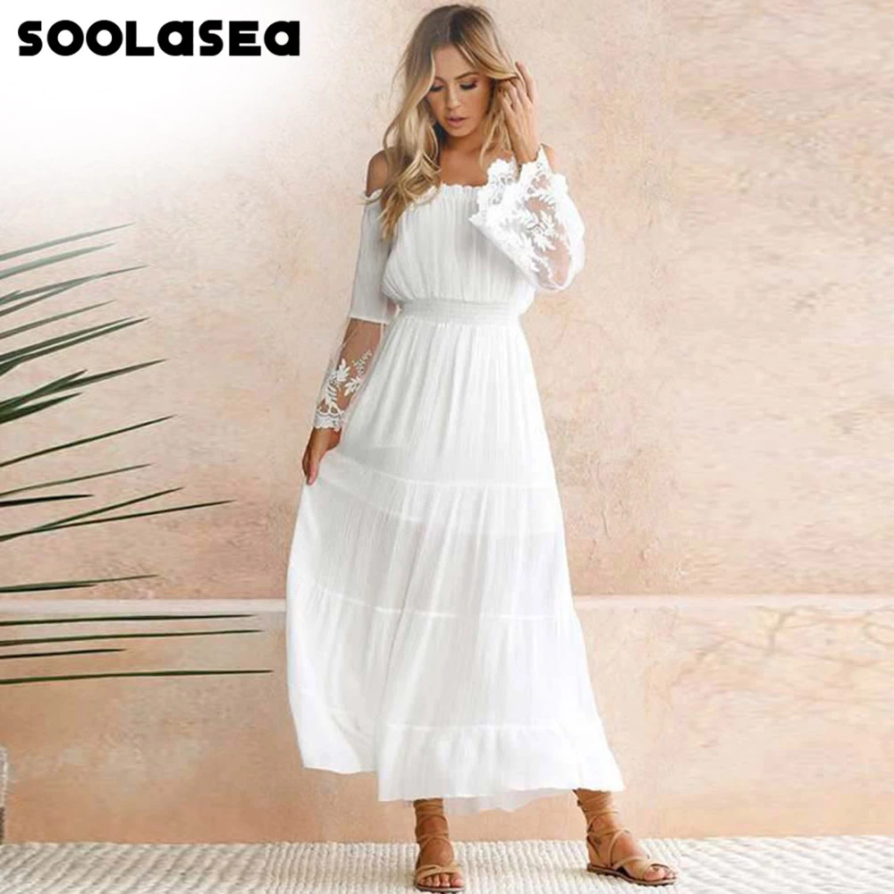 white strapless beach dress