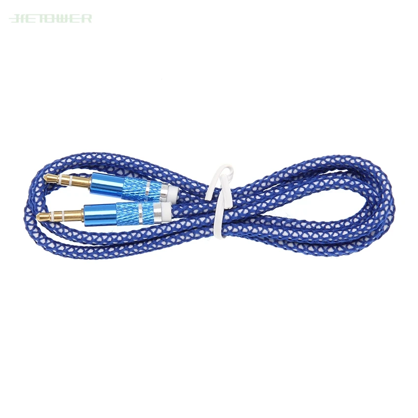 3 5mm Aux Cables Gold Plated Jack 3 5 Audio Cable for Xiaomi redmi 4x Samsung Car Headphone MP3 4 Phone Speaker Auxiliary Cord