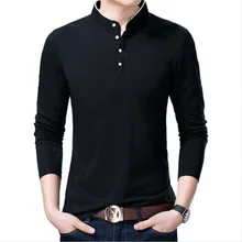 Осенние мужские топы, футболки, повседневные рубашки, белые хлопковые топы, роскошные брендовые облегающие рубашки с длинным рукавом, мужская одежда M-3XL