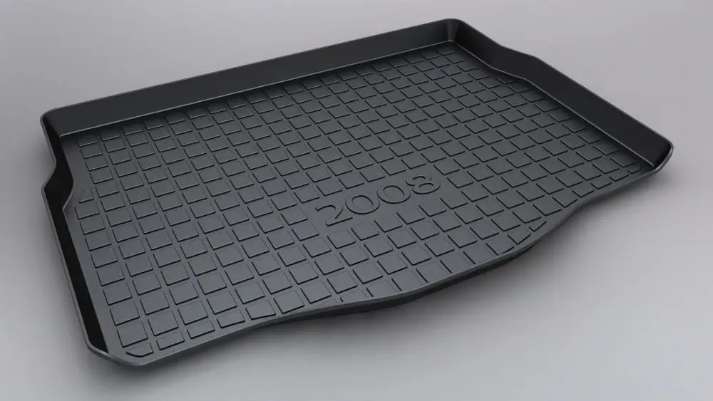 

SJ ALL Weather TPO Car Trunk Mats Tail Boot Cargo Liner Cover Rear Cargo Tray Luggage Pad For PEUGEOT 2008 2013 2014 15 16-2019