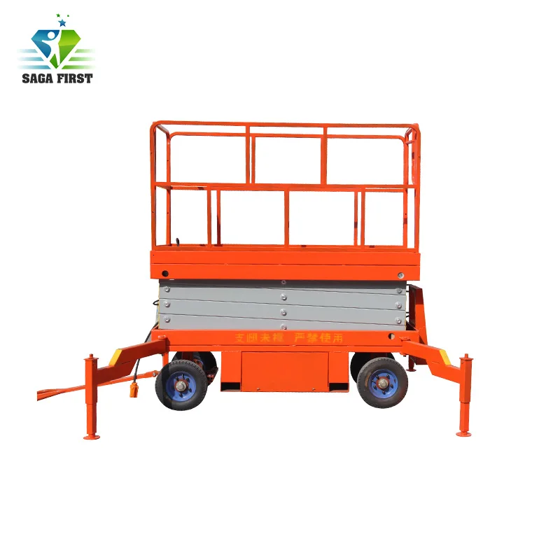 4m-18m Self propelled electric mobile scissor lift platform with CE ISO