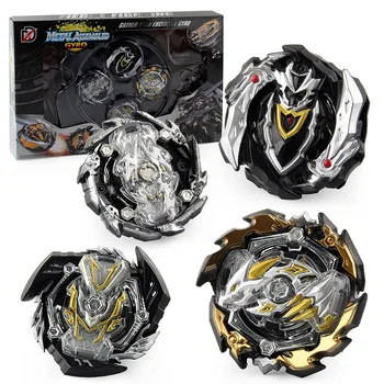 

Toupie Bayblade Burst GT Evolution Gyro Limited Edition Black Samurai Set Pair Battle Alloy Assembly Gyroscope Toy XD168-30B