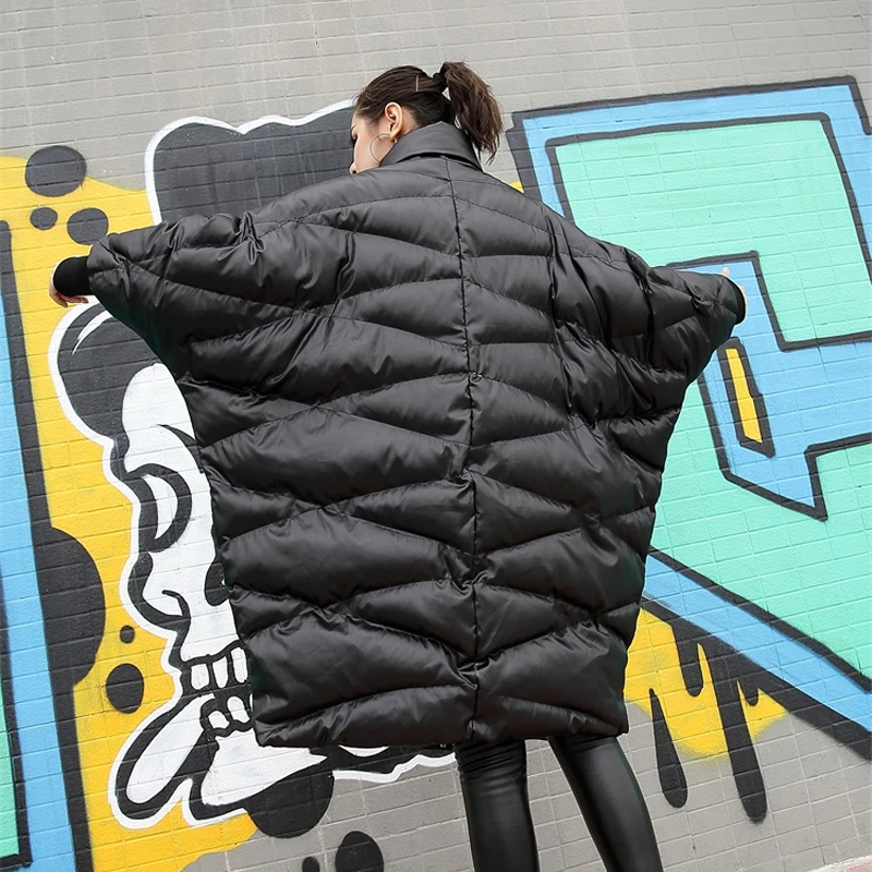 Max LuLu корейские модные женские свободные черные парки женские винтажные стеганые куртки больших размеров d зимнее повседневное длинное пальто плюс размер